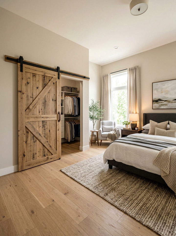 Sliding Barn Door - 30 bedroom closet dividers