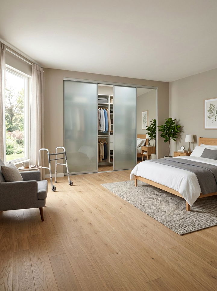 Sliding Closet Doors - 30 senior bedroom ideas