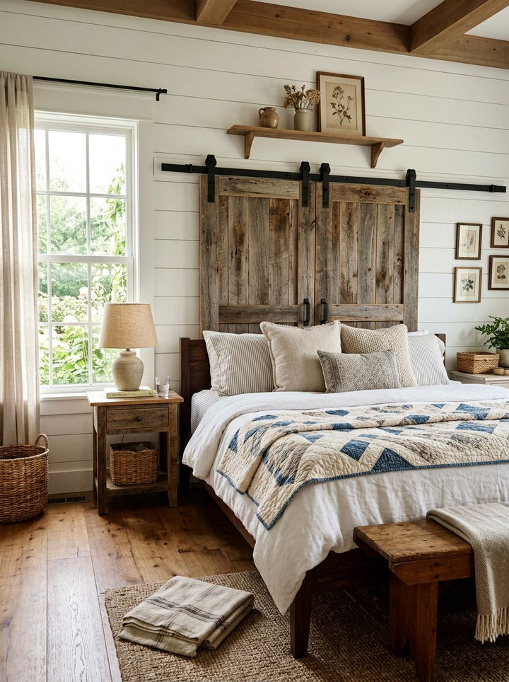 Sliding Door Headboard - 30 bedroom storage headboards