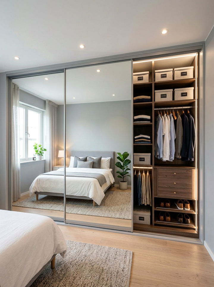 Sliding Door Wardrobe - 30 bedroom closet systems