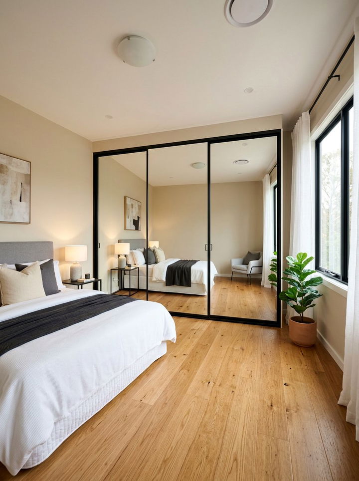 Sliding Door Wardrobe - 30 bedroom secret storage ideas