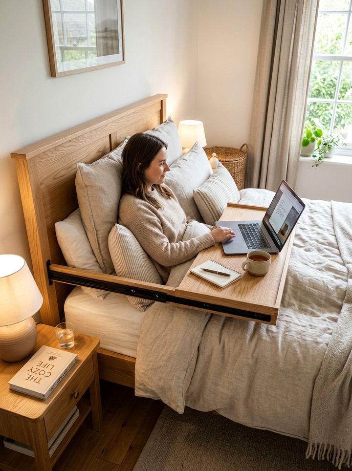 Sliding Laptop Tray For Bed - 30 bedroom extendable furniture ideas
