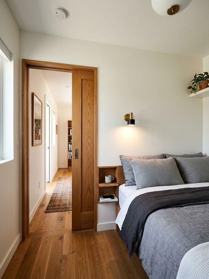 Sliding Pocket Door Bedroom - 30 compact bedroom ideas