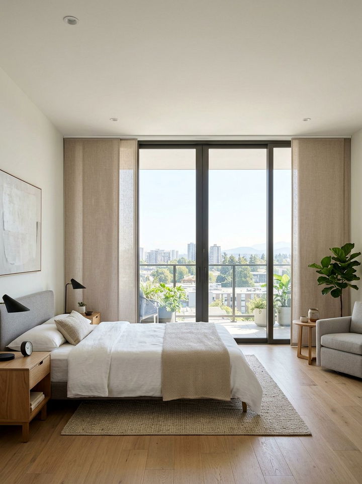 Sliding glass door panels - 30 bedroom window treatments