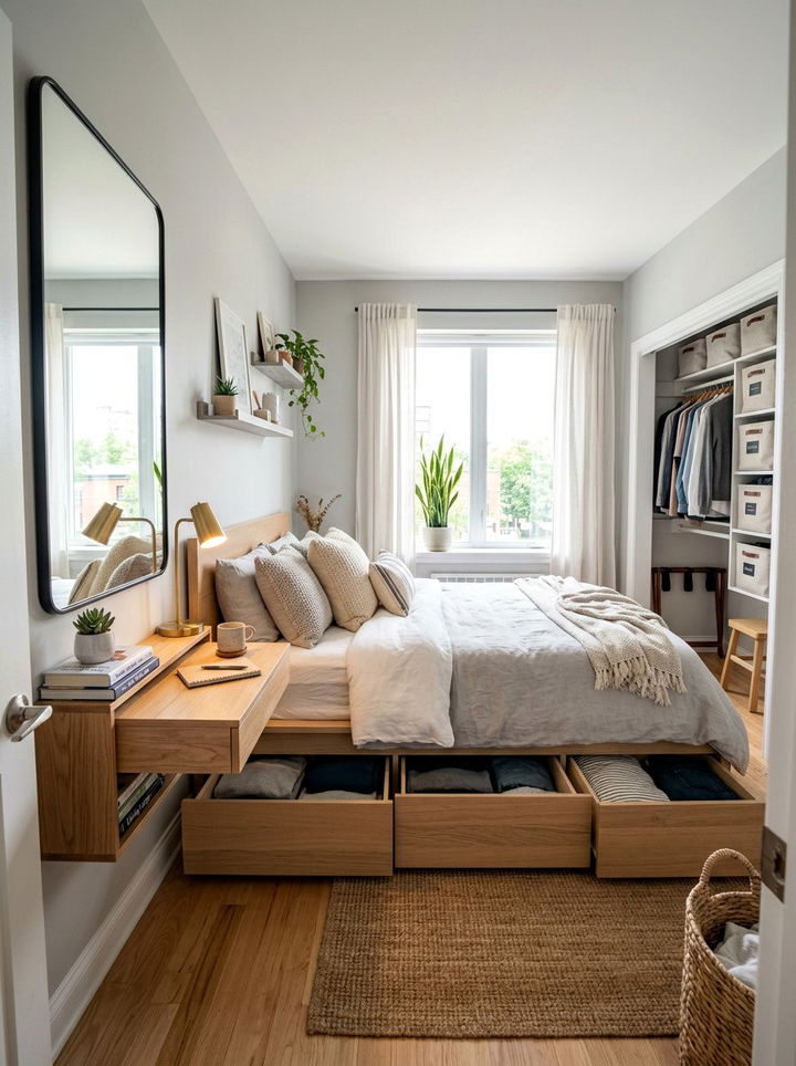 Small Apartment Bedroom - 30 easy bedroom ideas