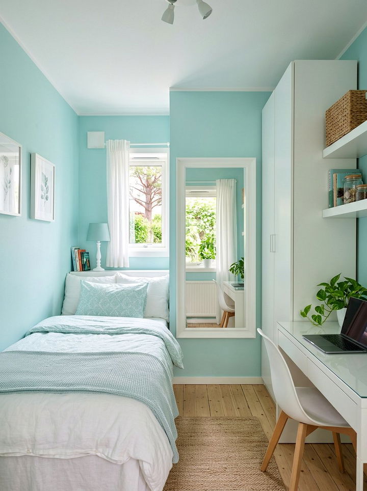 Small Aqua Bedroom - 30 aqua bedroom ideas