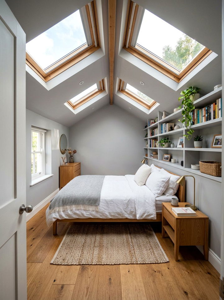 Small Attic Bedroom - 30 loft bedroom ideas