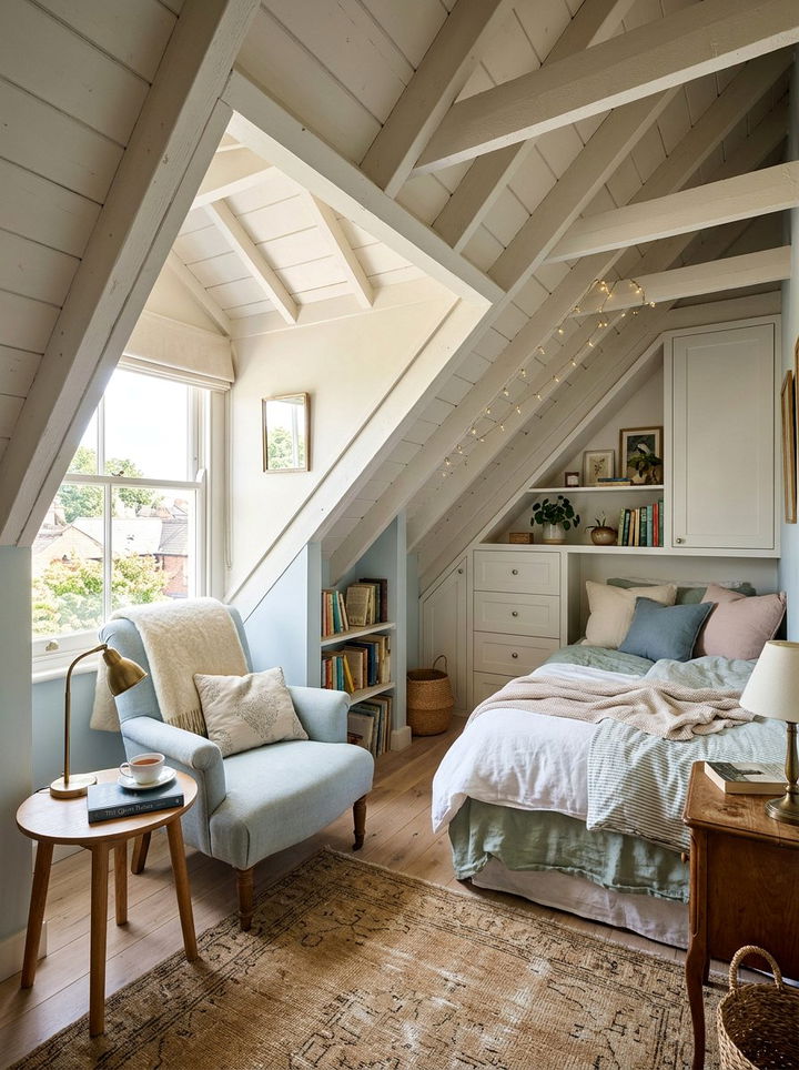 Small Attic Bedroom With Dormer Window - 30 cottage bedroom ideas