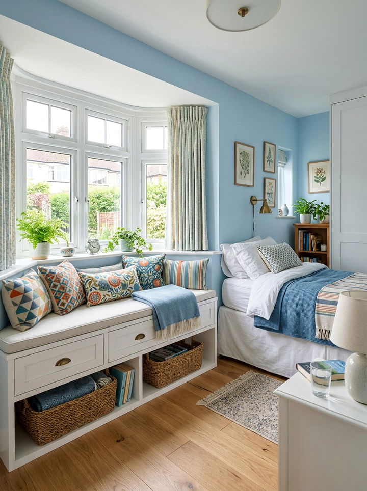 Small Bedroom Bay Window Storage Bench - 30 bedroom bay window ideas
