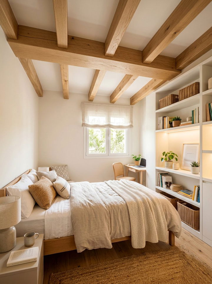 Small Bedroom Ceiling Beams - 30 exposed beam bedroom ideas