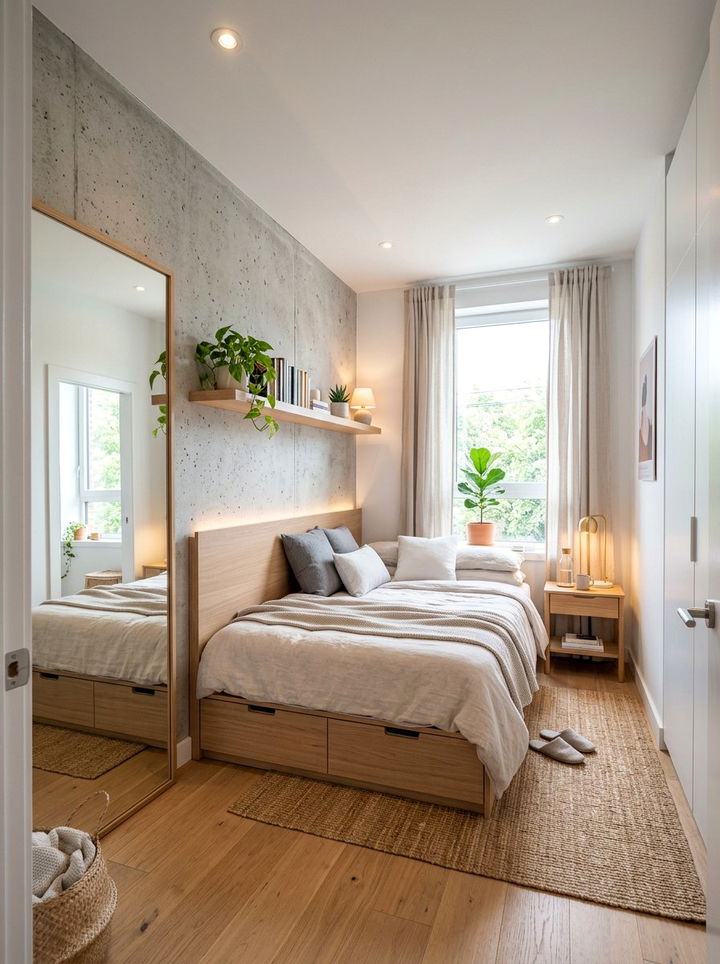 Small Bedroom Concrete Wall - 30 concrete wall bedroom ideas