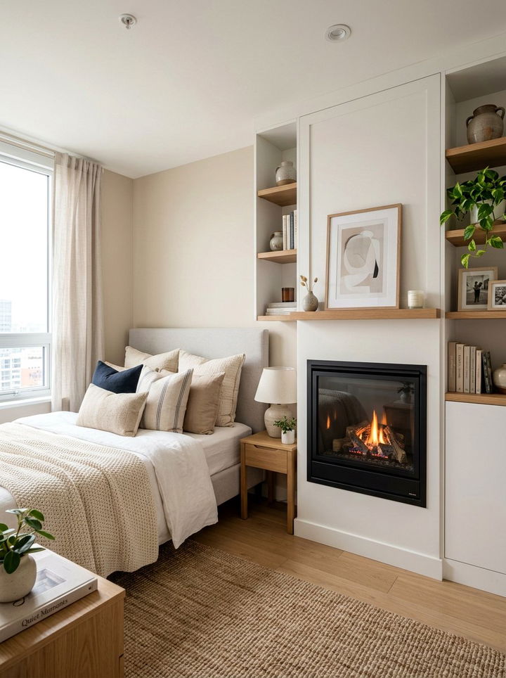 Small Bedroom Gas Fireplace - 30 bedroom gas fireplace ideas
