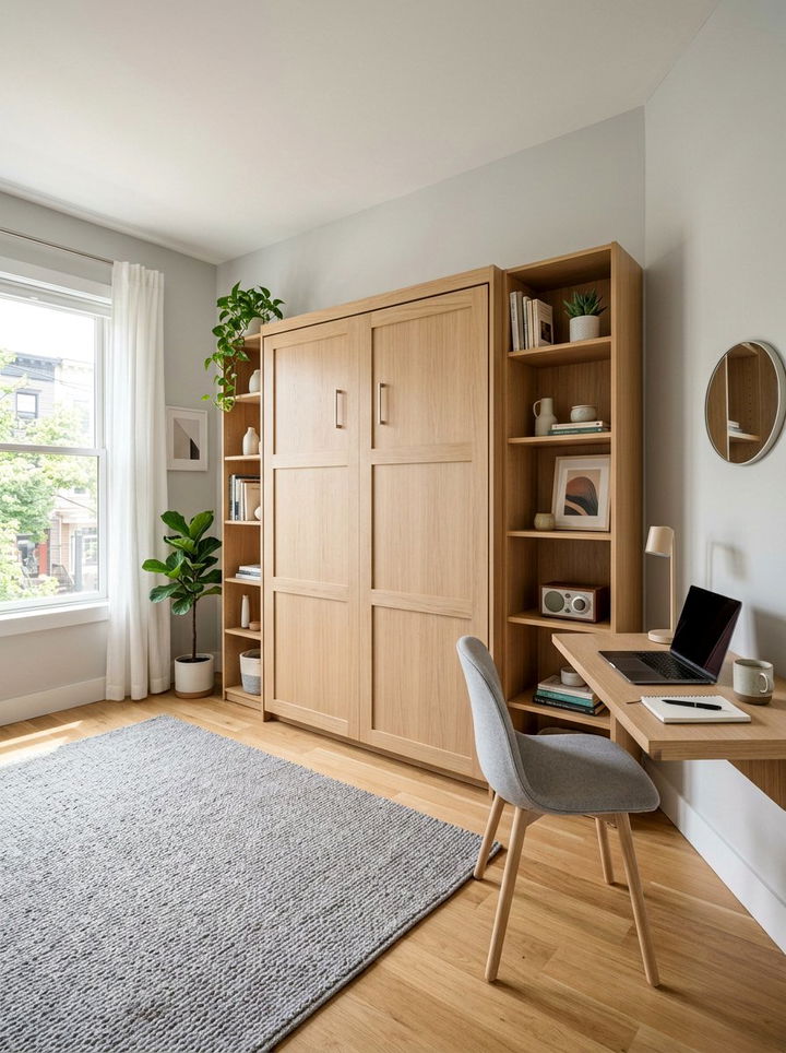 Small Bedroom Murphy Bed - 30 bedroom built-in ideas