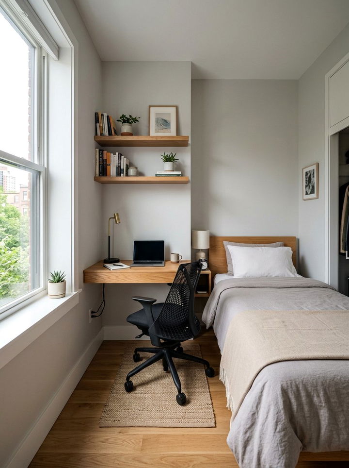 Small Bedroom Office Combo - 30 compact bedroom ideas