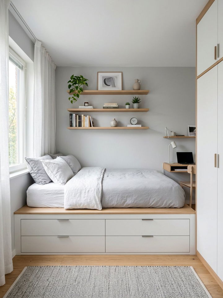 Small Bedroom Storage - 30 bedroom makeover ideas
