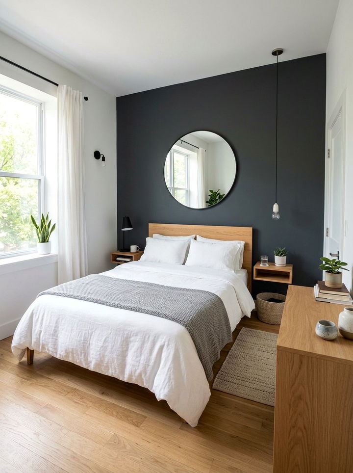 Small Bedroom With Charcoal Wall - 30 charcoal accent wall bedroom