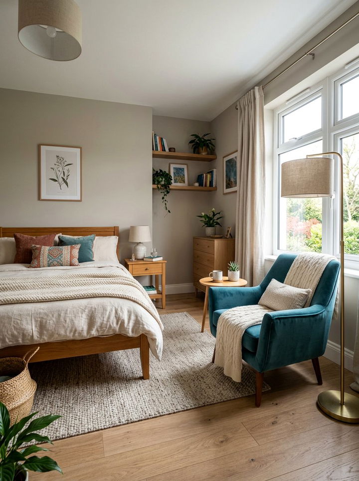 Small Bedroom With Corner Armchair - 30 bedroom with lounge ideas