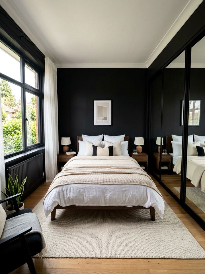 Small Black Bedroom - 30 dark black bedroom ideas