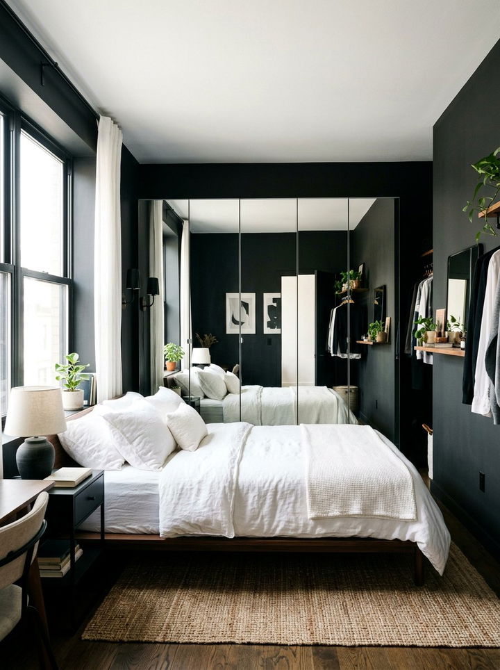 Small Black Bedroom - 30 bedroom black walls