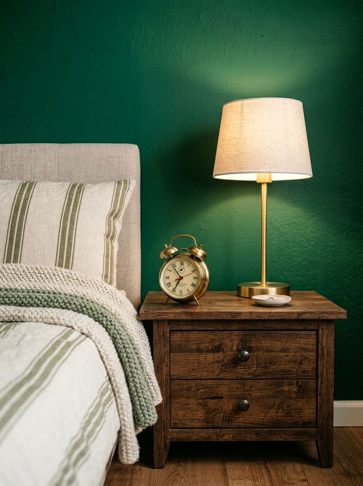 Small Brass Alarm Clock - 30 bedroom clock ideas