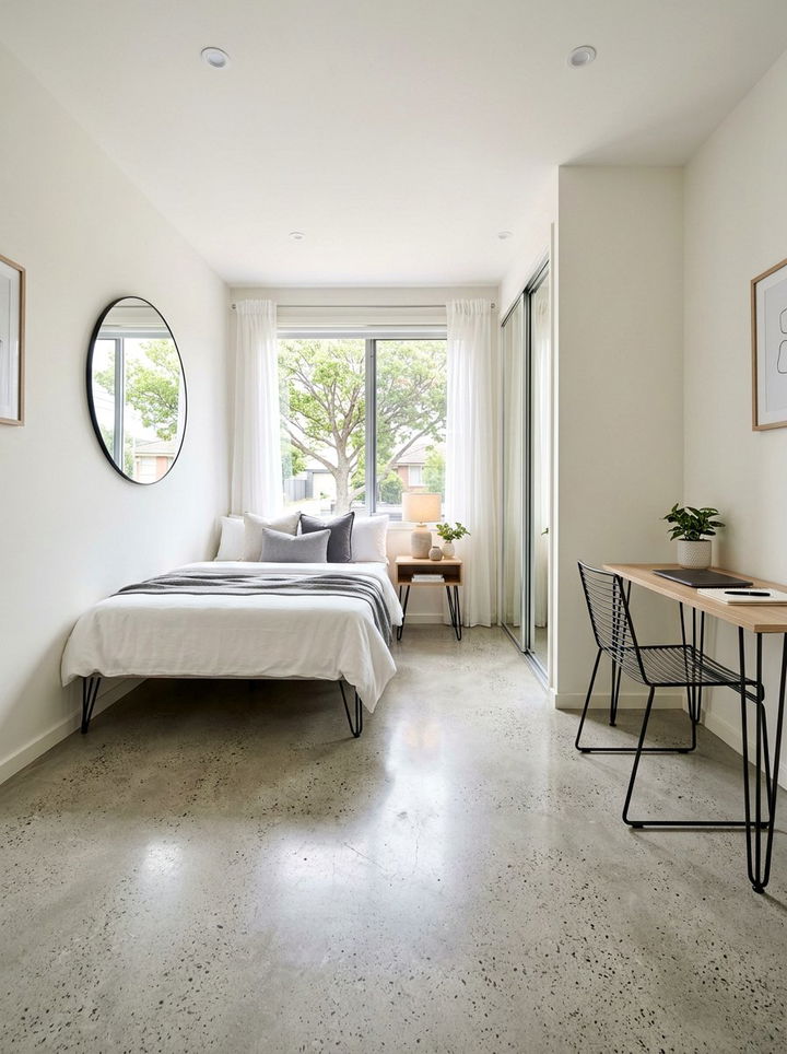 Small Concrete Bedroom Floor - 30 polished concrete bedroom ideas