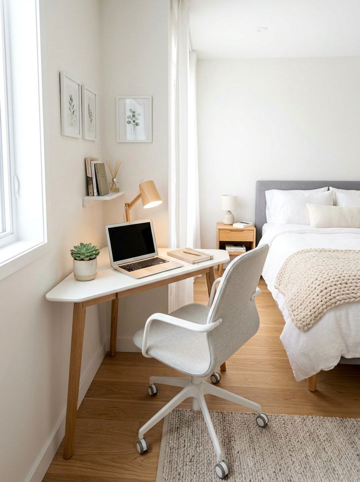 Small Corner Desk - 30 bedroom craft corner ideas