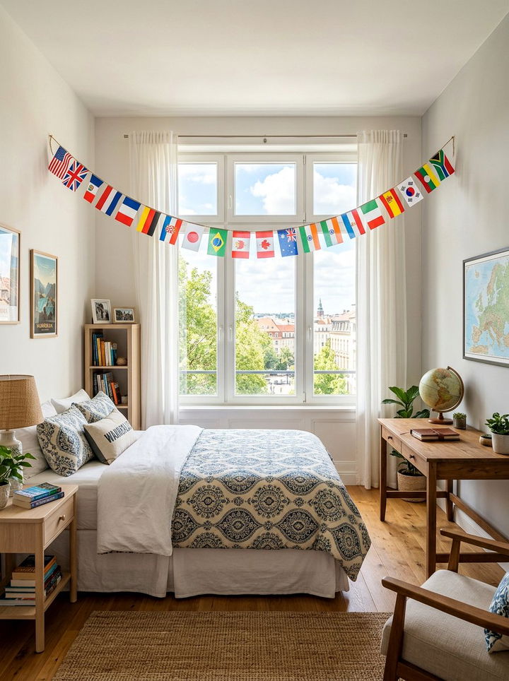 Small Flag Banner - 30 bedroom travel souvenir ideas