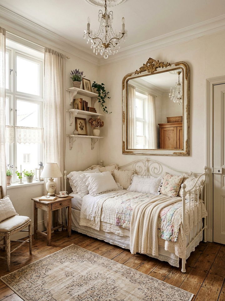 Small French shabby chic bedroom - 30 French shabby chic bedroom ideas