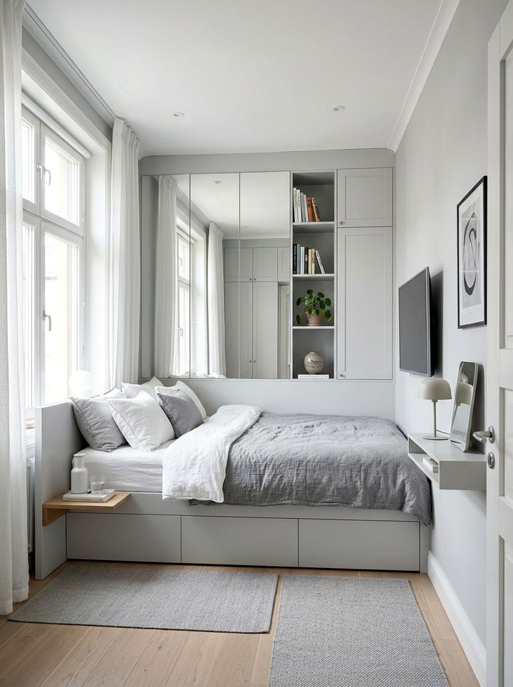 Small Gray Bedroom - 30 modern gray bedroom ideas