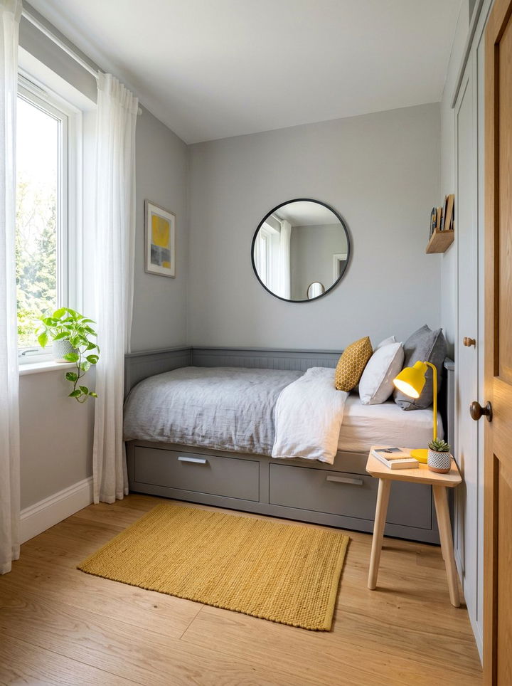 Small Gray Bedroom Bright Yellow - 30 gray and yellow bedroom ideas