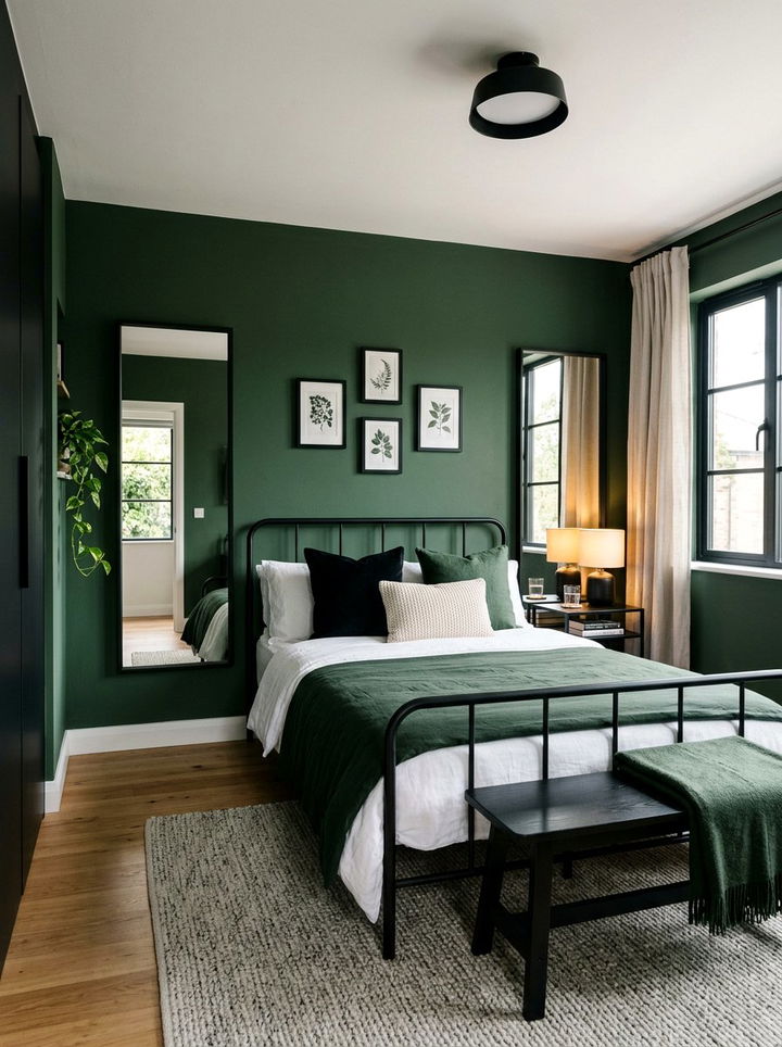 Small Green Black Bedroom - 30 forest green and black bedroom ideas