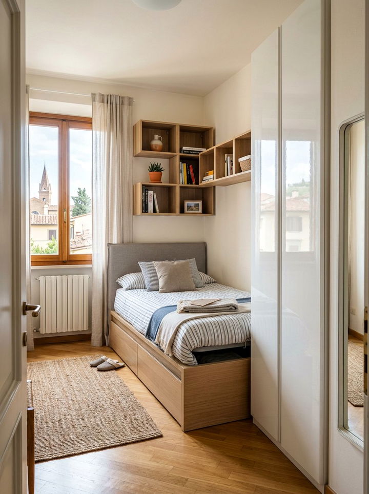 Small Italian bedroom storage - 30 Italian bedroom ideas
