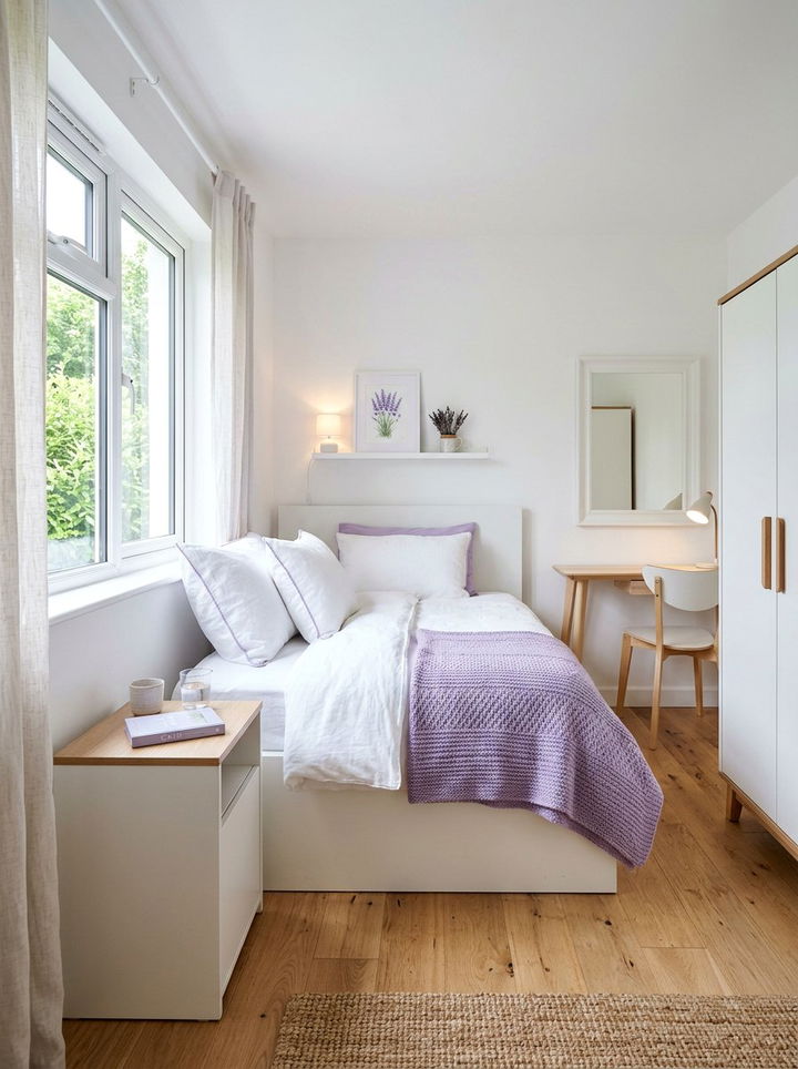 Small Lavender White Bedroom - 30 lavender and white bedroom ideas