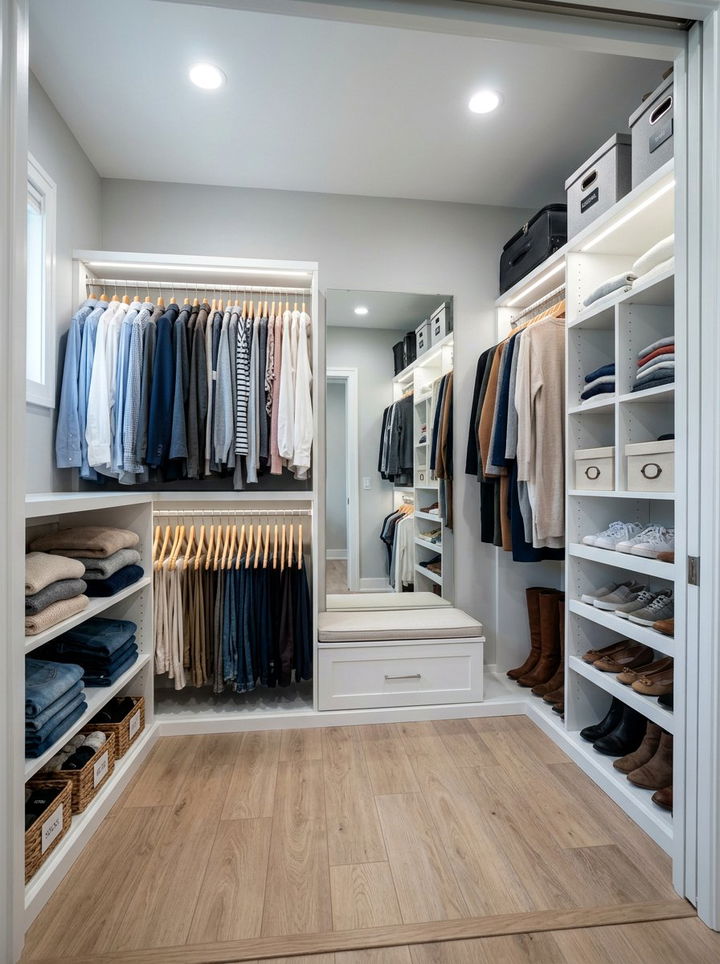 Small Master Walk In Closet - 30 bedroom walk-in closets