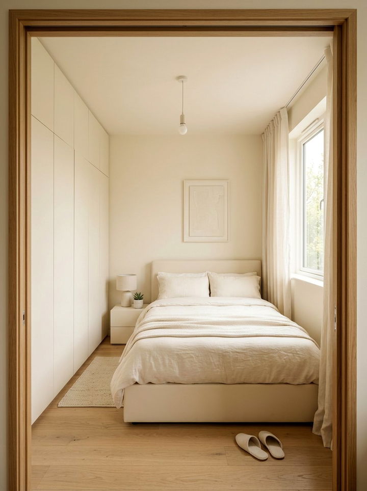 30 Minimalist Cream Bedroom Ideas for an Elegant Retreat
