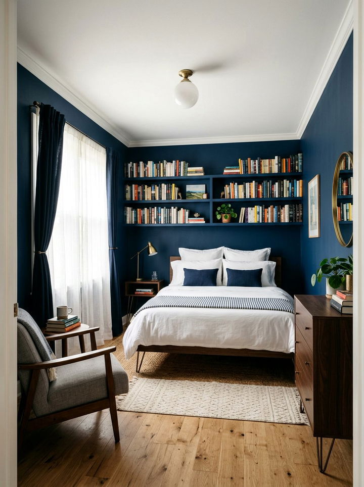 Small Navy Blue Bedroom - 30 navy bedroom ideas