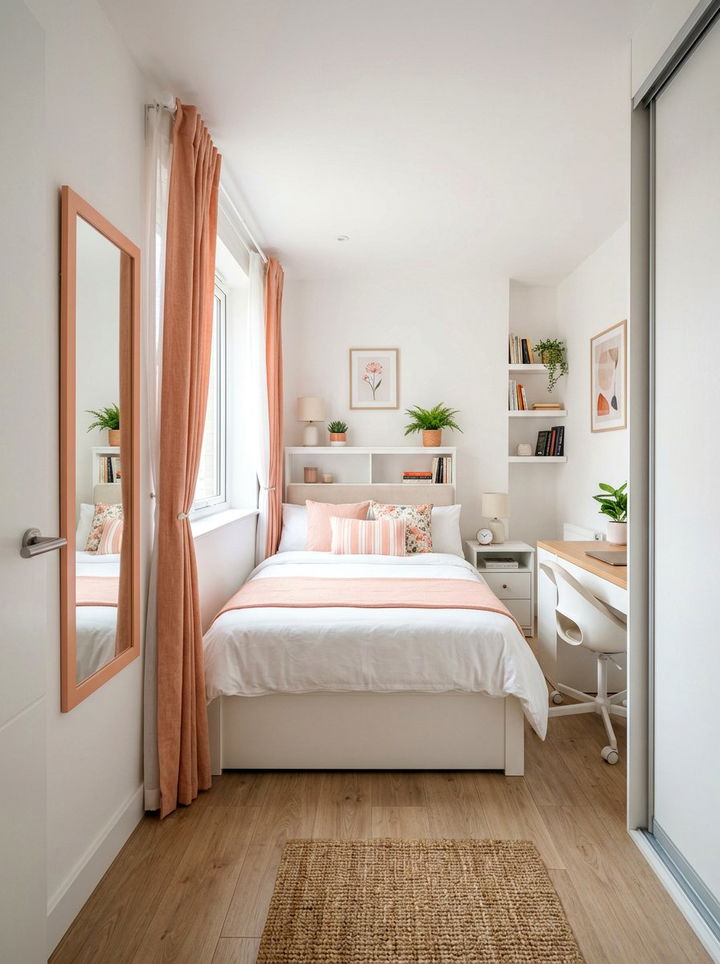 Small Peach And White Bedroom - 30 peach and white bedroom ideas