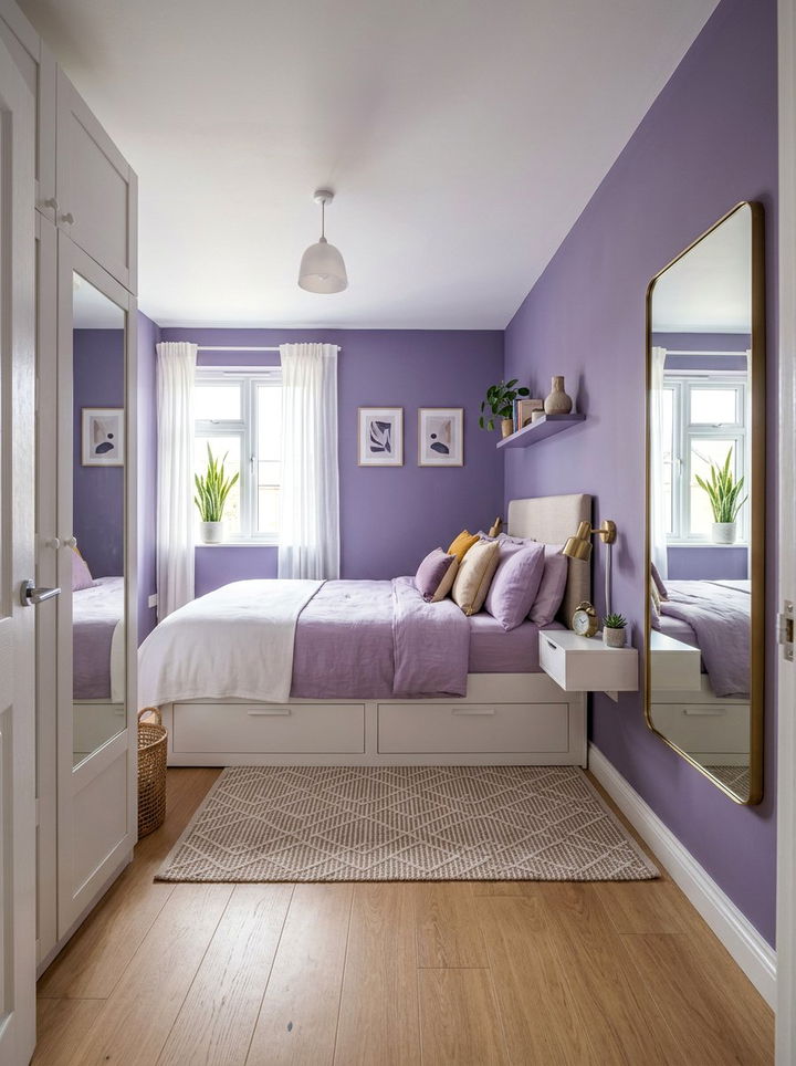 Small Purple Bedroom - 30 bedroom purple walls