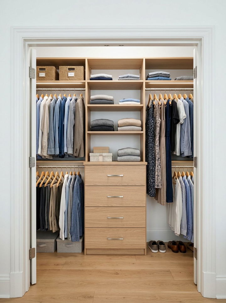 Small Reach In Closet - 30 bedroom closet systems