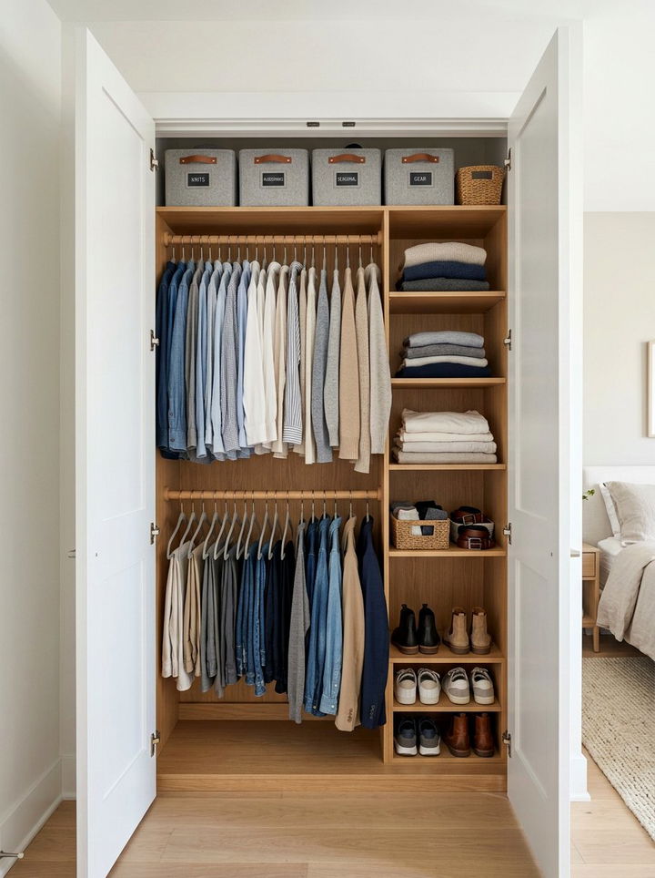 Small Reach In Closet - 30 bedroom closet ideas