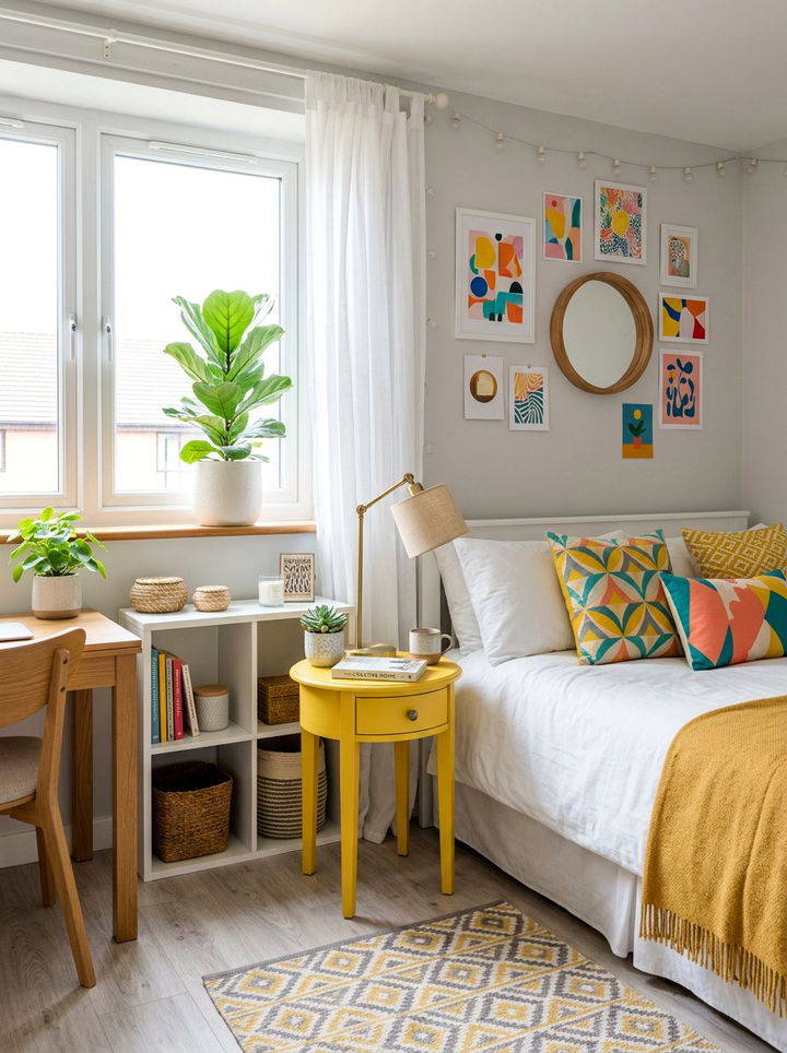 Small Round Nightstand - 30 bedroom round nightstands