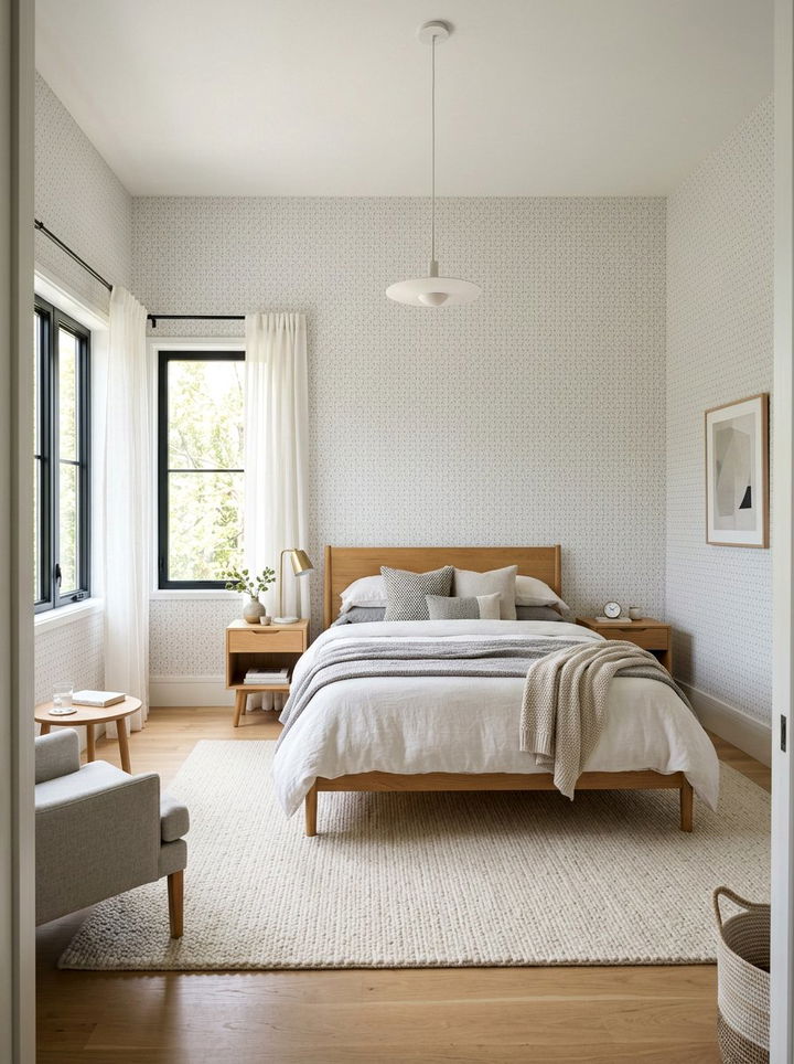 Small Scale Geometric Wallpaper - 30 bedroom geometric wallpapers