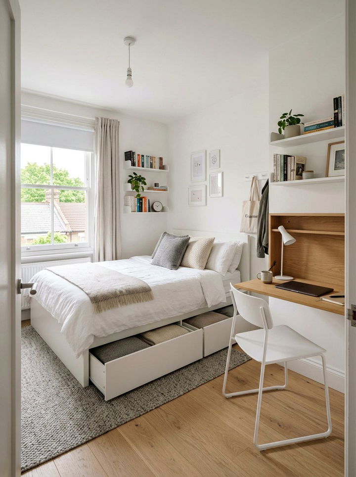 Small Scandinavian Bedroom - 30 scandinavian white bedroom ideas