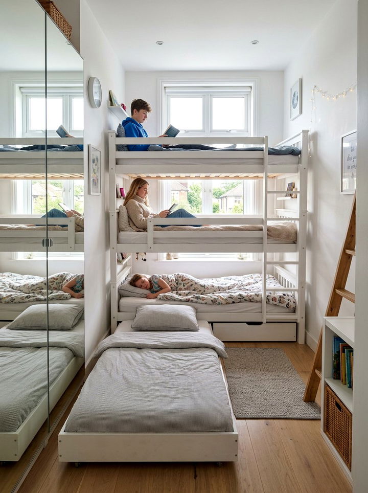 Small Space Quadruple Bedroom - 30 quadruple bedroom ideas