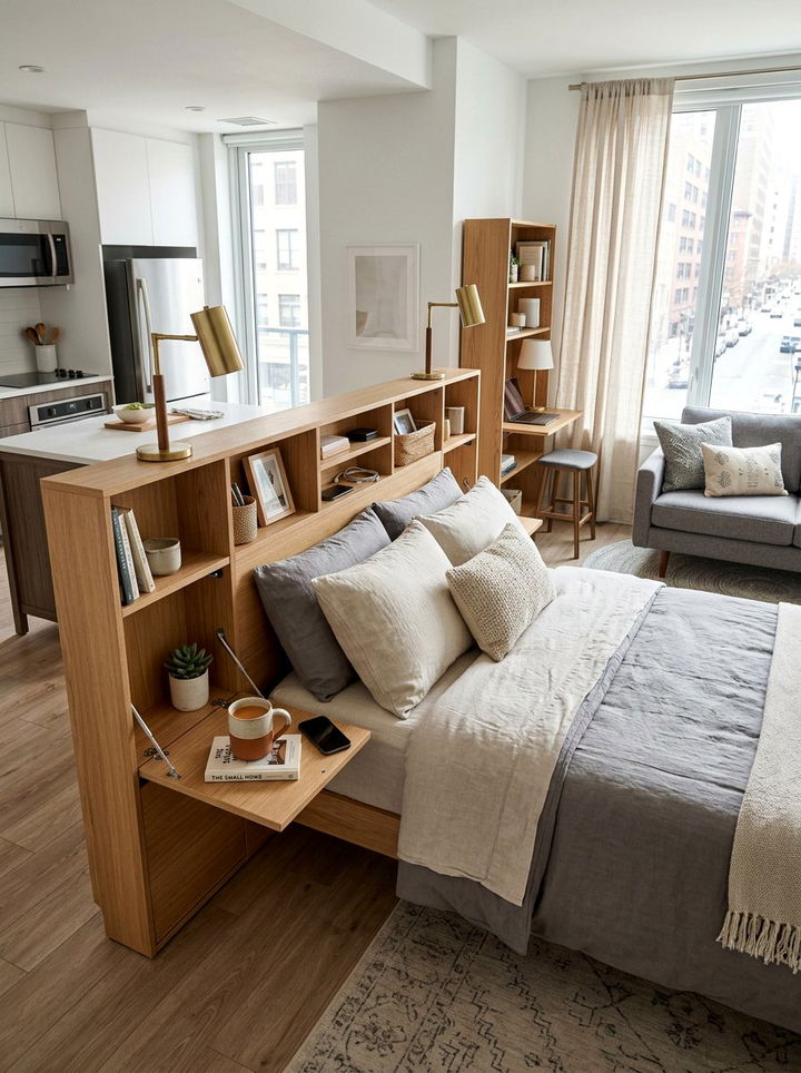 Small Space Storage Headboard - 30 bedroom storage headboards