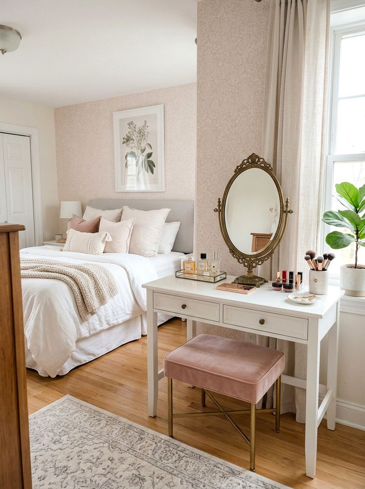 Small Vanity Mirror - 30 bedroom mirror ideas