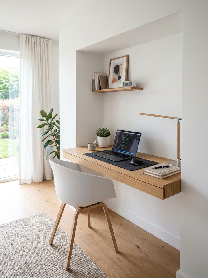 Small Workspace Wall Niche - 30 bedroom wall niches