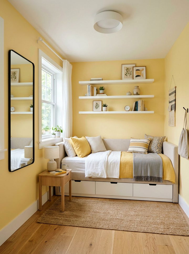 Small Yellow Bedroom - 30 pale yellow bedroom ideas
