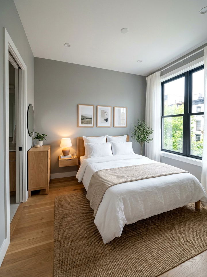 Small bedroom floor plan with queen bed - 30 bedroom floor plan ideas