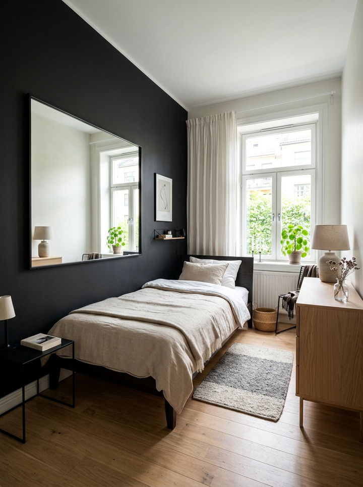 Small black scandinavian bedroom - 30 scandinavian black bedroom ideas